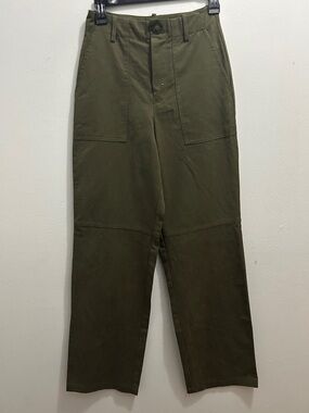 Zara Green high waisted pants